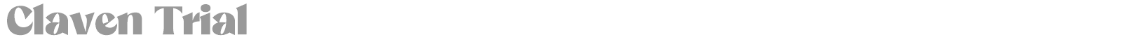 Claven font preview